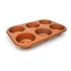 Copper Colored Cookware Round Mini Cake Baking Pan For 6 Cakes 2 Copper Colored Cookware Round Mini Cake Baking Pan For 6 Cakes -Wilton Shop 31cjju3x7kL