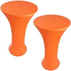 2 Pack 24x43 Inch Royal Blue Cocktail Tablecloth Round Fitted Stretch Spandex Table Cover For Party Wedding Bars -Wilton Shop 31ckjXnWSNL. AC