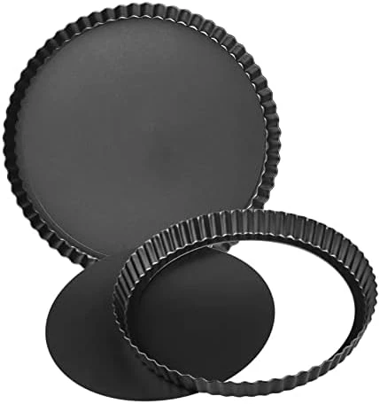2 Packs 10 Inch Tart Pans With Removable Bottom,Nonstick Carbon Steel Quiche Pan, Pie Pan For Kitchen Baking 9 2 Packs 10 Inch Tart Pans With Removable Bottom,Nonstick Carbon Steel Quiche Pan, Pie Pan For Kitchen Baking - Image 7
