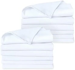 Kitchen Dish Towels Set Of 12-Tea Towels 100% Cotton. Large Dish Cloths 28"x20" Soft And Absorbent. Pure White. There's No Substitute For Quality 17 Kitchen Dish Towels Set Of 12-Tea Towels 100% Cotton. Large Dish Cloths 28"x20" Soft And Absorbent. Pure White. There's No Substitute For Quality -Wilton Shop 31coRvHoTqL. AC