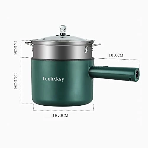 Electric Hot Pots With Stainless Steel Steamer, Can Cook Porridge, Stew, Frying Steak, Can Stir-Fry, Etc, 300W/600W Dual Power, 1.7L Non-Stick Pan, Private Special Cooking Utensils For Home/RV/Office 7 Electric Hot Pots With Stainless Steel Steamer, Can Cook Porridge, Stew, Frying Steak, Can Stir-Fry, Etc, 300W/600W Dual Power, 1.7L Non-Stick Pan, Private Special Cooking Utensils For Home/RV/Office - Image 5