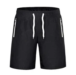 Men's Hawaiian Swimming Trunks Quick Dry Board Shorts With Zipper Pockets Running Summer Beach Swimwear Surfing Shorts