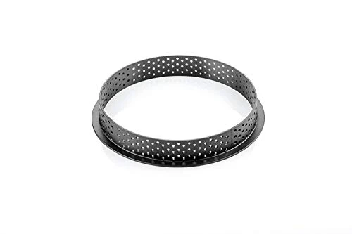 Silikomart "Kit Tarte Ring 120": 2 Silicone Molds, Each With 2 Cavities, Each Cavity 4.13 Inch Diameter X 0.66 Inch High, Plus 4 Heat-Resistant Perforated Plastic Cutting Rings 6 Silikomart "Kit Tarte Ring 120": 2 Silicone Molds, Each With 2 Cavities, Each Cavity 4.13 Inch Diameter X 0.66 Inch High, Plus 4 Heat-Resistant Perforated Plastic Cutting Rings - Image 4