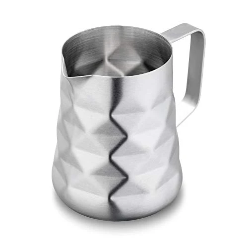 Stainless Steel Prismatic Designed Espresso Steaming Milk Frothing Pitcher, 20oz/600ml Milk Coffee Cappuccino Latte Art Frothing Pitcher Barista Milk Jug Cup Coffer Maker Accessories 5 Stainless Steel Prismatic Designed Espresso Steaming Milk Frothing Pitcher, 20oz/600ml Milk Coffee Cappuccino Latte Art Frothing Pitcher Barista Milk Jug Cup Coffer Maker Accessories - Image 3