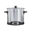 Hamilton Beach Sear & Cook Stock Pot Slow Cooker With Stovetop Safe Crock, Large 10 Quart Capacity, Programmable, Silver (33196)