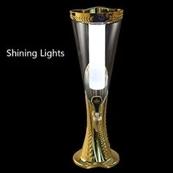 Beer Tower Dispenser 3L Beer Dispenser, Beer Column With Ice Cooling, Fun Party Drinks Dispenser With Faucet, Ice Tube And Lights For Cold Beer, Silver Party Drink Dispenser (Size : 3L) -Wilton Shop 31fmI4O9DTS