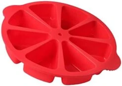 Scone Pan Silicone Triangle Cake Mold For Baking Nonstick Cornbread Pan 8 Cavity Pie Silicone Mold Perfect For Brownies, Muffin, Cupcake, Soap, Polenta, Or Biscuits (Red) -Wilton Shop 31foRwuAOFL. AC