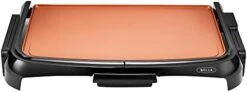 Bella Electric Ceramic Titanium Griddle, Make 10 Eggs At Once, Healthy-Eco Non-stick Coating, Hassle-Free Clean Up, Large Submersible Cooking Surface, 10.5" X 20", Copper/Black 18 Bella Electric Ceramic Titanium Griddle, Make 10 Eggs At Once, Healthy-Eco Non-stick Coating, Hassle-Free Clean Up, Large Submersible Cooking Surface, 10.5" X 20", Copper/Black -Wilton Shop 31fqIyJ2nL. AC