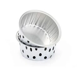 3 2/5" 125ml 100/PK 4OZ Disposable Aluminum Foil Cups For Muffin Cupcake Baking Bake Utility Ramekin Cup (Spot) 19 3 2/5" 125ml 100/PK 4OZ Disposable Aluminum Foil Cups For Muffin Cupcake Baking Bake Utility Ramekin Cup (Spot) -Wilton Shop 31gSiSOmQLL