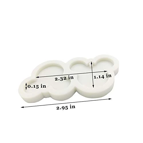 Cute Flat Shiny Mouse Head Keychain Silicone Mold With Hole For DIY Fondant Mold Crystal Gum Paste Jelly Shots Cupcake Cake Topper Decoration Pudding Ice Cream Candy Desserts Luggage Tag 4 Cute Flat Shiny Mouse Head Keychain Silicone Mold With Hole For DIY Fondant Mold Crystal Gum Paste Jelly Shots Cupcake Cake Topper Decoration Pudding Ice Cream Candy Desserts Luggage Tag - Image 2