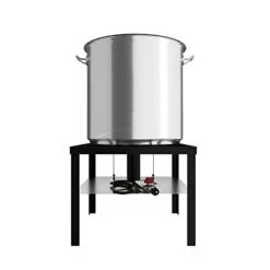 Krollen Industrial 100 Qt. Aluminum Outdoor Seafood Boiler / Steamer Kit - 110,000 BTU -Wilton Shop 31gk8rJMn0L