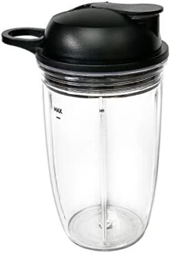 Veterger Replacement Parts Cup With To-Go Lid,Compatible With NutriBullet Blender Combo, NutriBullet Pro 1000 And NutriBullet Select 2.0 (24oz With Handle) -Wilton Shop 31gmhxgPV1L. AC
