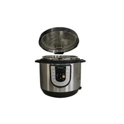 Electric 6 Quart Pressure Cooker Black Digital Display