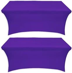 - 2 Pack, 6FT Stretchable Table Covers - Tight Fit Washable And Wrinkle Resistant Spandex Tablecloths, Ideal For Both Indoor And Outdoor Events And Parties -Wilton Shop 31h ZdhKm8L. AC 1