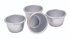 Kitchen Craft Mini Pudding Moulds, Anodised Aluminium, 7.5 Cm, Set Of 4 -Wilton Shop 31h1qpwxyQL
