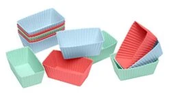 Lurch Germany Flexiform Silicone Brownie - Set Of 12 - Pastel Mix