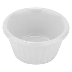 .E.T. F-625-W 2 Oz. Fluted Ramekin, Break Resistant, Melamine, White (Pack Of 12) -Wilton Shop 31hLaxW34L