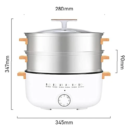 MODGE Soup Pot Electric Steamer, Electric Cooker, Multi-Function Electric Cooker, Electric Chafing Dish, Stainless Steel 6 MODGE Soup Pot Electric Steamer, Electric Cooker, Multi-Function Electric Cooker, Electric Chafing Dish, Stainless Steel - Image 4