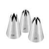 Rge Icing Piping Tips,1M 2D 2F Cake Cupcake Decorating Tip Set Kit,Star Drop Flower Rose Petal Frosting Tip Pastry Nozzles Tips,3 Pcs