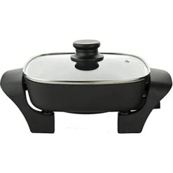 8-Inch Nonstick Electric Skillet - SK46 With Glass Lid, One Size, Black -Wilton Shop 31iOIdkHbAL