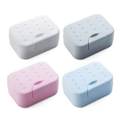 Portable Soap Box Waterproof Leakproof Soap Case Dish Soap Box With Lid Soap Container For Travel Kitchen Bathroom Accessories (Color : Blue Soap Box, Size : One Size) -Wilton Shop 31iWywvcYhL