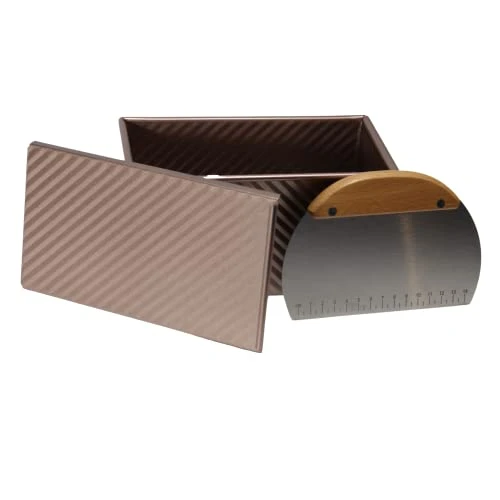 Loaf Pan And Lid - Standard Size For Bread, Toast, Sandwich And Slices - Complete With Dough Pastry Scraper Chopper 4 Loaf Pan And Lid - Standard Size For Bread, Toast, Sandwich And Slices - Complete With Dough Pastry Scraper Chopper - Image 2