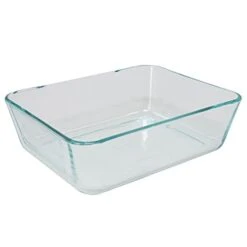 Pyrex (2 7212 Glass Dishes & (2) 7212-PC Muddy Aqua Lids -Wilton Shop 31imn3BpVeS