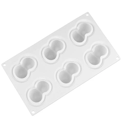 Silicone Fondant Chocolate Baking Mould Tool Bakeware With Lids Set(White) 4 Silicone Fondant Chocolate Baking Mould Tool Bakeware With Lids Set(White) - Image 2