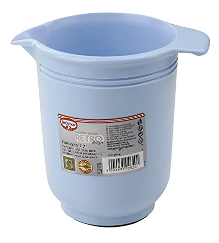 Dr. Oetker Retro Mixing Cup 1 L, Blue 4 Dr. Oetker Retro Mixing Cup 1 L, Blue - Image 2