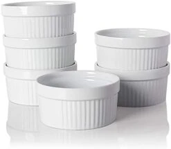 Ceramic Souffle, Round Double Handle Ramekins, 10oz Creme Brulee, Custard Cheese And Dipping Sauce, Set Of 6(Turquoise) 22 Ceramic Souffle, Round Double Handle Ramekins, 10oz Creme Brulee, Custard Cheese And Dipping Sauce, Set Of 6(Turquoise) -Wilton Shop 31jXfl909RL. AC