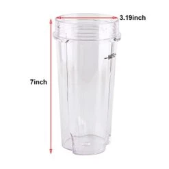 Anbige Replacement Parts For Ninja Blender, 16oz Cup With Lid Compatible With Ninja BL770 BL660 BL810 QB3000 All Pro 4 Tab Blenders (2 Cups + 2 Sip&seal Lids) -Wilton Shop 31jbW5viB6L