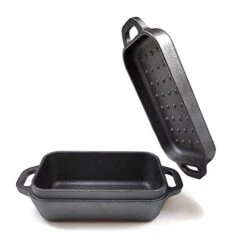 Cast Iron Mini Bread Maker Loaf Pan Serving Plate Set Of 4 -Wilton Shop 31kfSI6VocL