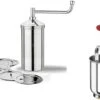 GENERIC Combo Pack Of Stainless Steel Sev Sancha 5 Jali Farsan Maker With Medu Vada Vada Maker South Indian WADA Maker Snacks Maker