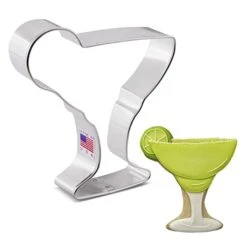 Margarita Glass Cookie Cutter, 4.25" Made In USA By Ann Clark