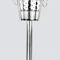 Do-Persian Brushed Nickel Plated Majestic Wine & Ice Bucket With Steel Bucket Stand | Wine Chiller On Stand Kitchenware Bar Ware -Wilton Shop 31lB6hsa8FL