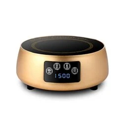 Portable Hot Cooker Plate, Mini Electric Heater Stove Tea Maker, Multifunction Heater Heating Furnace, Countertop Burner Induction Hot Plate With LCD Sensor Touch,Metallic