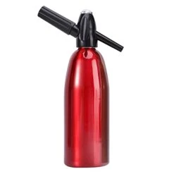 Soda Siphon CO2 Dispenser Water Bubble Sparkle Soda Maker Machine (Red)