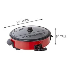 14" Family-Sized Nonstick Electric Skillet - Serves 4 To 6 People (5Qt.) -Wilton Shop 31lXnq532gL