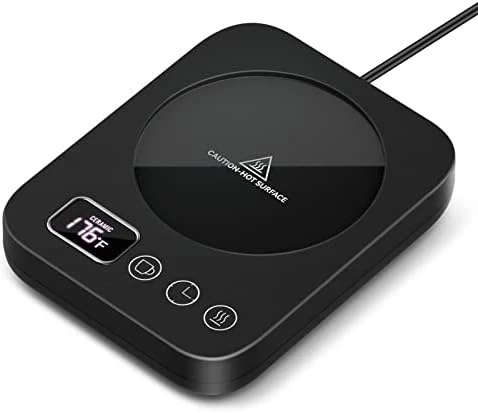 Mug Warmer, Upgrade Coffee Warmer For Desk With 3 Temperature Settings, Fast Heating Cup Warmer 12 Timer, 4H Auto Shut Off, Gravity Sensor, Keep Best Temp For Tea,Beverage,Milk -Black 9 Mug Warmer, Upgrade Coffee Warmer For Desk With 3 Temperature Settings, Fast Heating Cup Warmer 12 Timer, 4H Auto Shut Off, Gravity Sensor, Keep Best Temp For Tea,Beverage,Milk -Black - Image 7