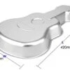 Uminum Cake Mold 3D Guitar Shape Nonstick Baking Pan DIY Birthday Cake Pan-Guitar