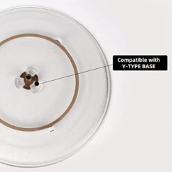 12" Microwave Plate Replacement, Compatible With Whirlpool Glass Turntable Tray, Equivalent To W10337247, W11367904，W11291538 -Wilton Shop 31mgOgHG8YL