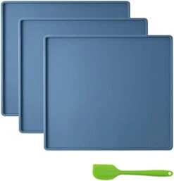 3 Pcs Silicone Dehydrator Mats With Edge, With Silicone Scraper, Compatible With Cosori &Magic Mill & BioChef Arizona, Non Stick Dryer Mats, High Temperature Resistance,for Fruit,Chips,Flax Crackers -Wilton Shop 31mvH3ZrnXL. AC