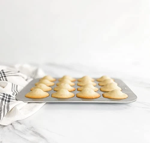 Bakeware Madeleine, Warp Resistant Nonstick Baking Pan, Made In The USA From Aluminized Steel, 16-Well, Silver 6 Bakeware Madeleine, Warp Resistant Nonstick Baking Pan, Made In The USA From Aluminized Steel, 16-Well, Silver - Image 4