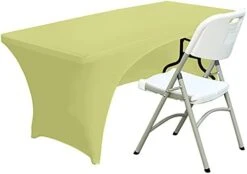 Spandex Open Back Table Cover 6 Ft. Fitted Polyester Tablecloth Stretch Spandex Tablecover Table Toppers 30+ Colors 31 Spandex Open Back Table Cover 6 Ft. Fitted Polyester Tablecloth Stretch Spandex Tablecover Table Toppers 30+ Colors -Wilton Shop 31oAWXpImdS. AC