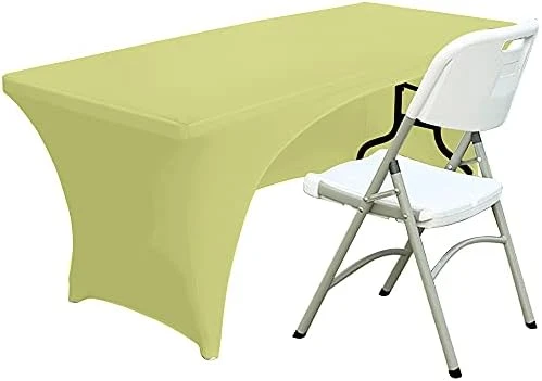 Spandex Open Back Table Cover 6 Ft. Fitted Polyester Tablecloth Stretch Spandex Tablecover Table Toppers 30+ Colors 17 Spandex Open Back Table Cover 6 Ft. Fitted Polyester Tablecloth Stretch Spandex Tablecover Table Toppers 30+ Colors - Image 15