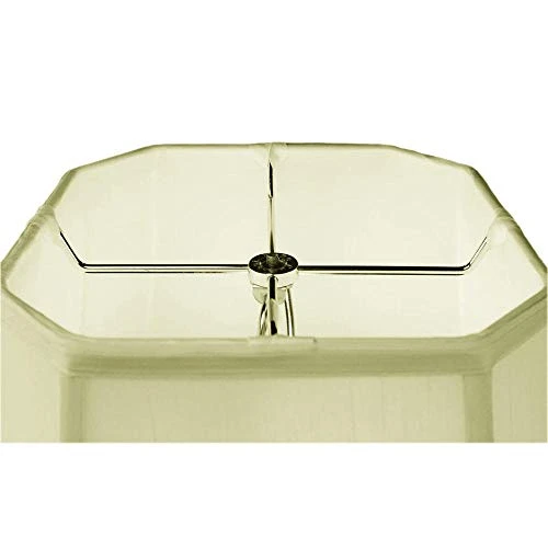 9x16x12 Square Cut Corner Lampshade Eggshell With Brass Spider Fitter - Perfect For Table And Floor Lamps - Large, Egg Shell 5 9x16x12 Square Cut Corner Lampshade Eggshell With Brass Spider Fitter - Perfect For Table And Floor Lamps - Large, Egg Shell - Image 3