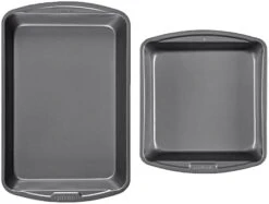 Cook 04017 786173391991 8 Inch X 8 Inch Square Cake Pan, 8 X 8 Inch, Grey -Wilton Shop 31pc3FMv6rL. AC