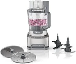 Ninja BN601 Professional Plus Food Processor, 1000 Peak Watts, 4 Functions For Chopping, Slicing, Purees & Dough With 9-Cup Processor Bowl, 3 Blades, Food Chute & Pusher, Silver -Wilton Shop 31pdo3RGGYL. AC
