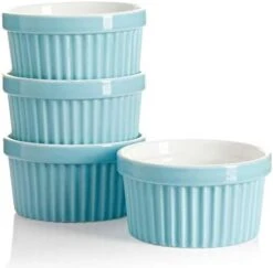 503.401 Porcelain Ramekins For Baking - 12 Ounce Souffle Dish - Creme Brulee Ramekins - Set Of 4, White -Wilton Shop 31pzjgirD1L. AC
