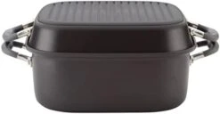 Anolon Advanced Hard Anodized Nonstick Grill Pan / Griddle And Roaster - 11 Inch, Gray -Wilton Shop 31q0EdHy7L. AC